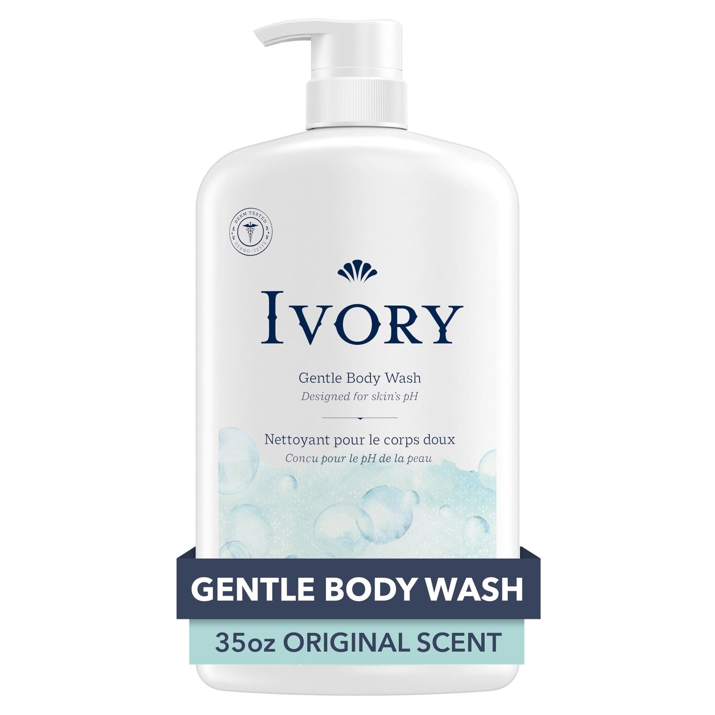 Ivory Body Wash, Designed for the Whole Family, Gentle Formula, Free of Dyes Heavy Perfumes Parabens Phthalates & Silicones - Maple Wellness Supplements