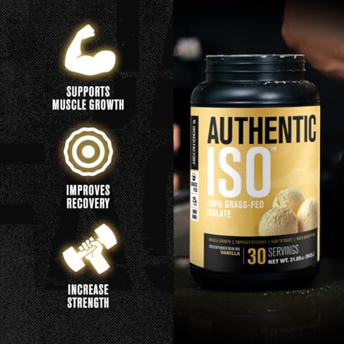 Jacked Factory Authentic ISO Grass Fed Whey Protein Isolate Powder - Low Carb - Maple Wellness Supplements