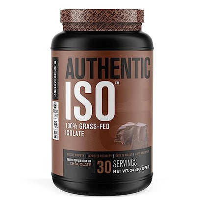 Jacked Factory Authentic ISO Grass Fed Whey Protein Isolate Powder - Low Carb - Maple Wellness Supplements