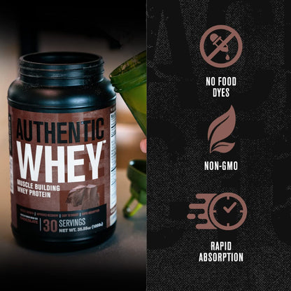 Jacked Factory Authentic Whey Muscle Building Whey Protein Powder - Low Carb - Maple Wellness Supplements
