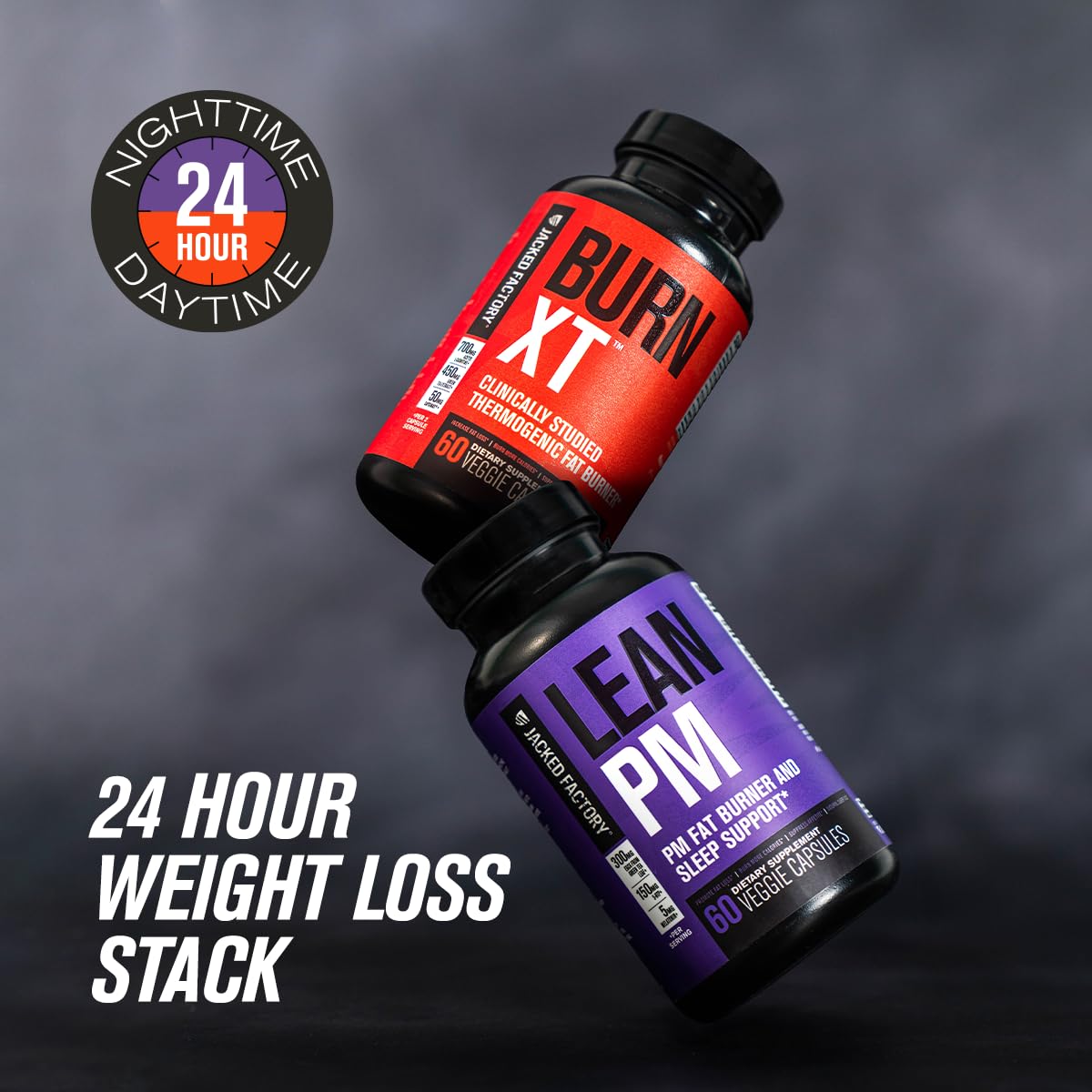 Jacked Factory Burn-XT Clinically Studied Fat Burner & Weight Loss Supplement - Appetite Suppressant & Energy Booster - with Acetyl L-Carnitine - Maple Wellness Supplements