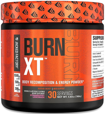 Jacked Factory Burn-XT Powder for Men & Women - Improve Focus & Increase Energy - Maple Wellness Supplements