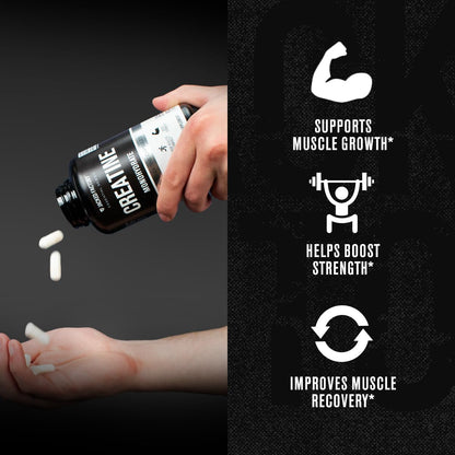 Jacked Factory Creatine Monohydrate Capsules - Creatine Pills for Muscle Growth, Increased Strength, Enhanced Energy Output and Improved Athletic Performance - 150 Capsules - Maple Wellness Supplements