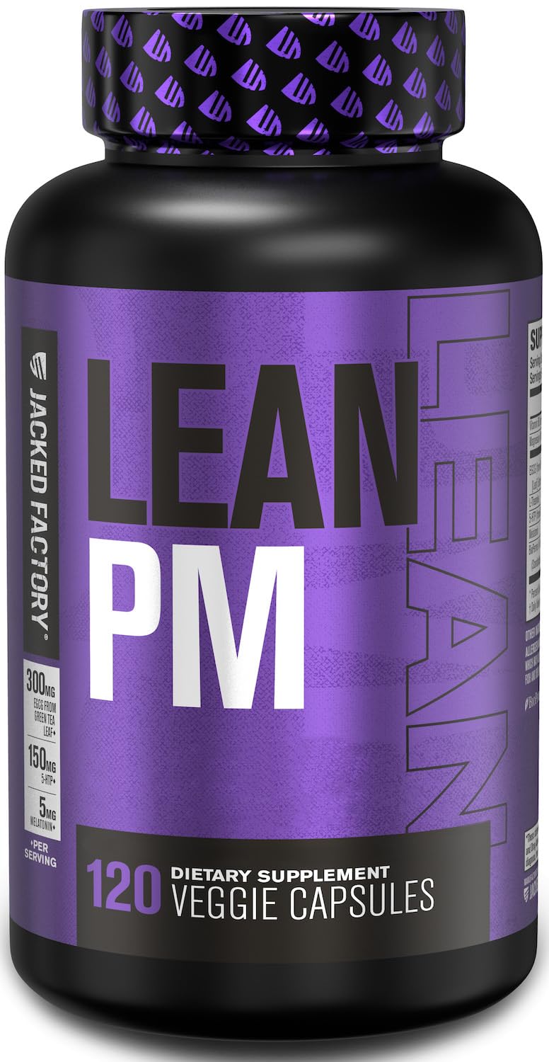 Jacked Factory Lean PM Night Time Body Support and Sleep Aid Supplement - Sleep Sup - Maple Wellness Supplements