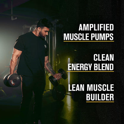 Jacked Factory Nitrosurge Build Pre Workout with Creatine for Muscle Building - Con Cret Creatine Powder & elevATP for Intense Energy, Powerful Pump - Maple Wellness Supplements