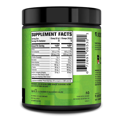 Jacked Factory NITROSURGE Pre Workout Supplement - Endless Energy, Instant Strength Gains, Clear Focus, Intense Pumps - NO Booster & Preworkout Powder with Beta Alanine - Maple Wellness Supplements