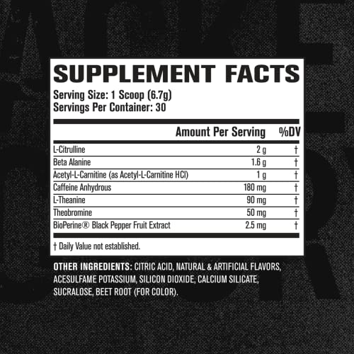 Jacked Factory NITROSURGE Shred Pre Workout Supplement - Energy Booster, Instant - Maple Wellness Supplements