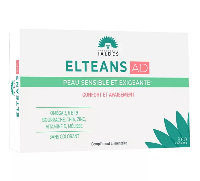 Jaldes Elteans Ad Sensitive and Demanding Skin 60 Capsules - Maple Wellness Supplements