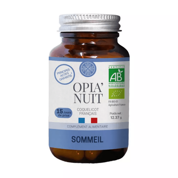 Jardin d'Occitanie Opia'Night in organic capsules Sleep 15 days - Maple Wellness Supplements