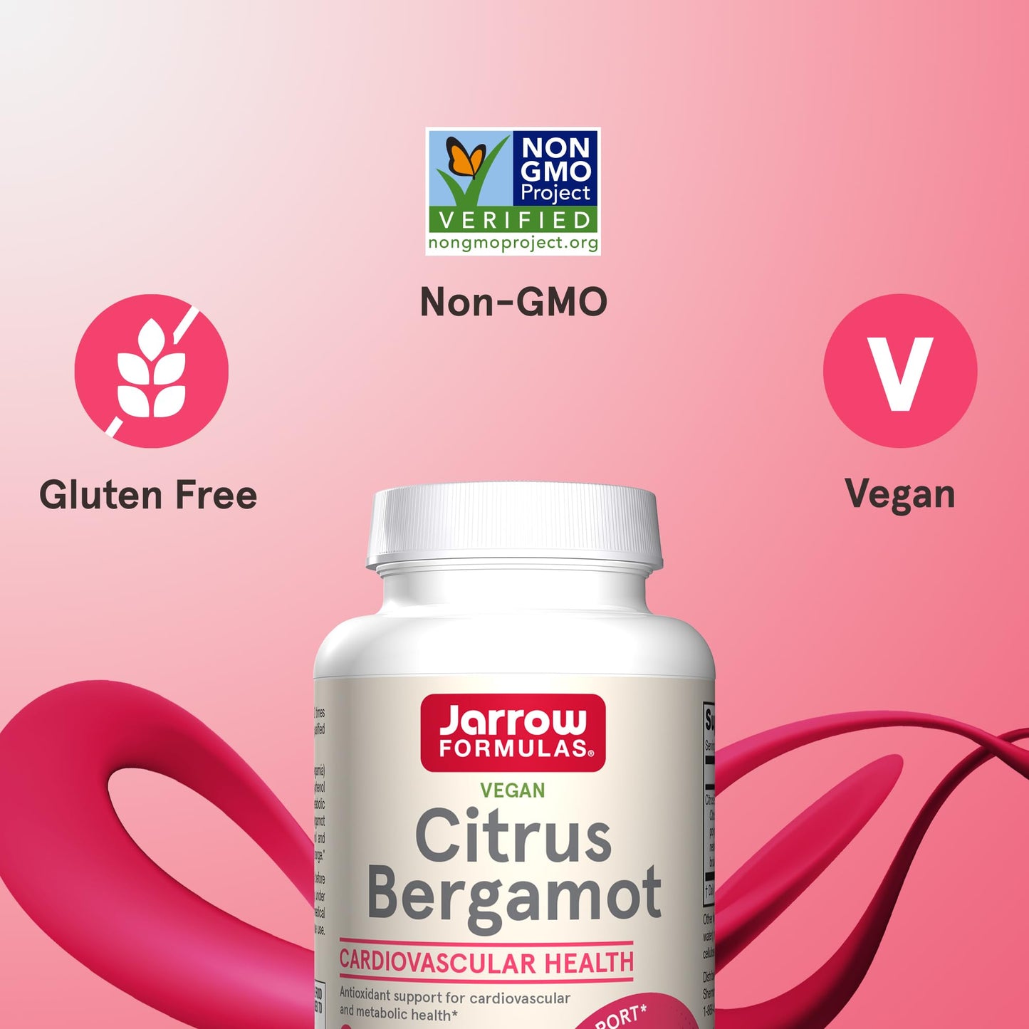 Jarrow Formulas Citrus Bergamot Supplement 500 mg - 120 Servings (Veggie Caps) - Antioxidant Support for Cardiovascular & Metabolic Health - Dietary Supplement - Maple Wellness Supplements