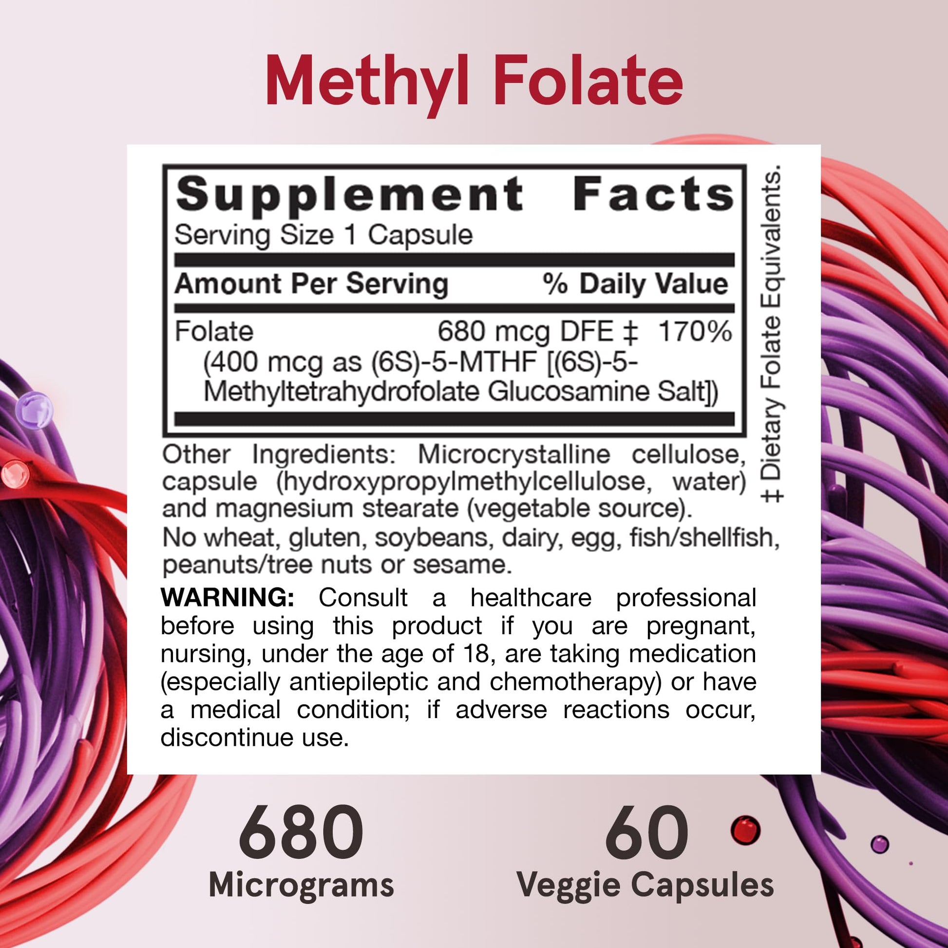 Jarrow Formulas Extra Strength Methyl Folate 400 mcg, Dietary Supplement for Cardiovascular and Neurologic Health Support - Maple Wellness Supplements