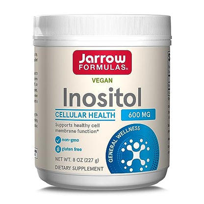 Jarrow Formulas Inositol 600 mg, Dietary Supplement for Cellular Health Support, 8 oz - Maple Wellness Supplements