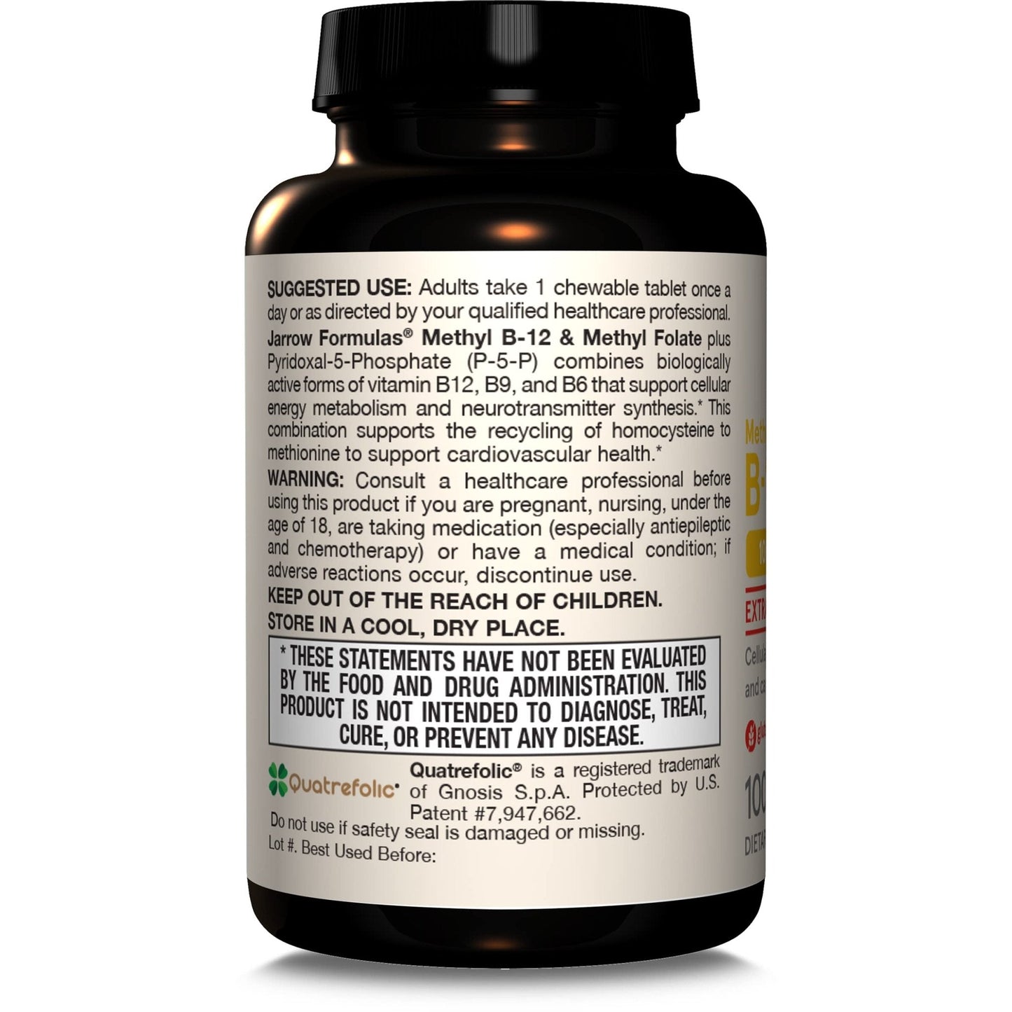 Jarrow Formulas Methyl B-12 & Methyl Folate, Bioactive Vitamin B9 & Vitamin B12 Supplement, Supports Cellular Energy Production, Healthy Brain Function & Metabolism - Maple Wellness Supplements