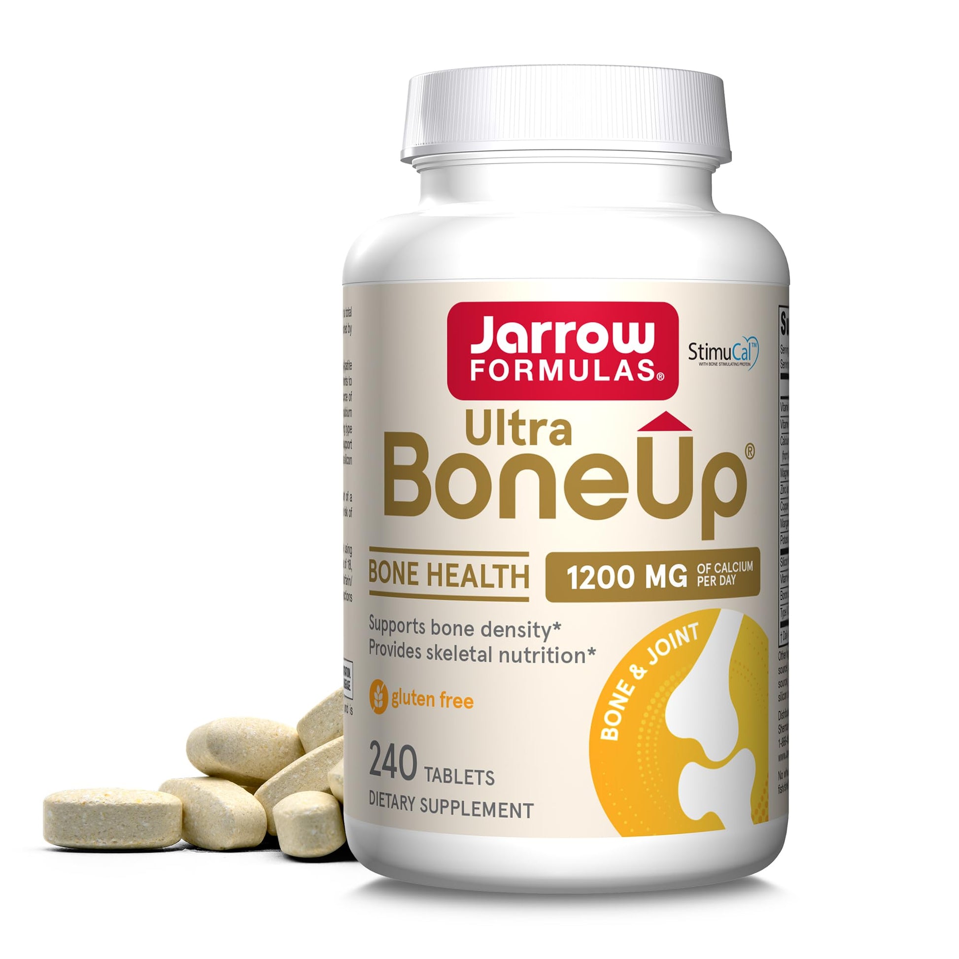 Jarrow Formulas® Ultra BoneUp®, Includes MK-7 and Silicon for Added Bone Support, 240 Bone Health Tablets - Maple Wellness Supplements