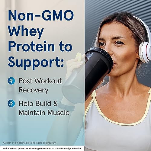 Jarrow Formulas Whey Protein With 18 g of Protein, 3.8 g of BCAAs, & Glutamine, Dietary - Maple Wellness Supplements