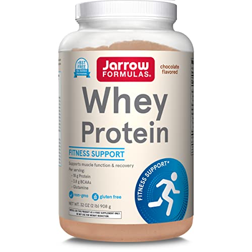 Jarrow Formulas Whey Protein With 18 g of Protein, 3.8 g of BCAAs, & Glutamine, Dietary - Maple Wellness Supplements