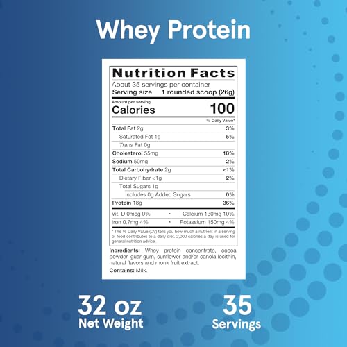 Jarrow Formulas Whey Protein With 18 g of Protein, 3.8 g of BCAAs, & Glutamine, Dietary - Maple Wellness Supplements