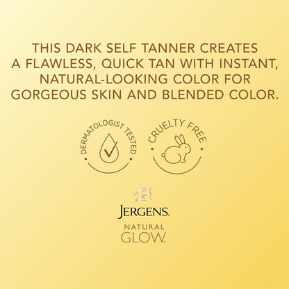 Jergens Natural Glow Instant Sun Body Mousse, Self Tanner for Light Bronze Tan, Sunless Tanning Body Bronzer - Maple Wellness Supplements