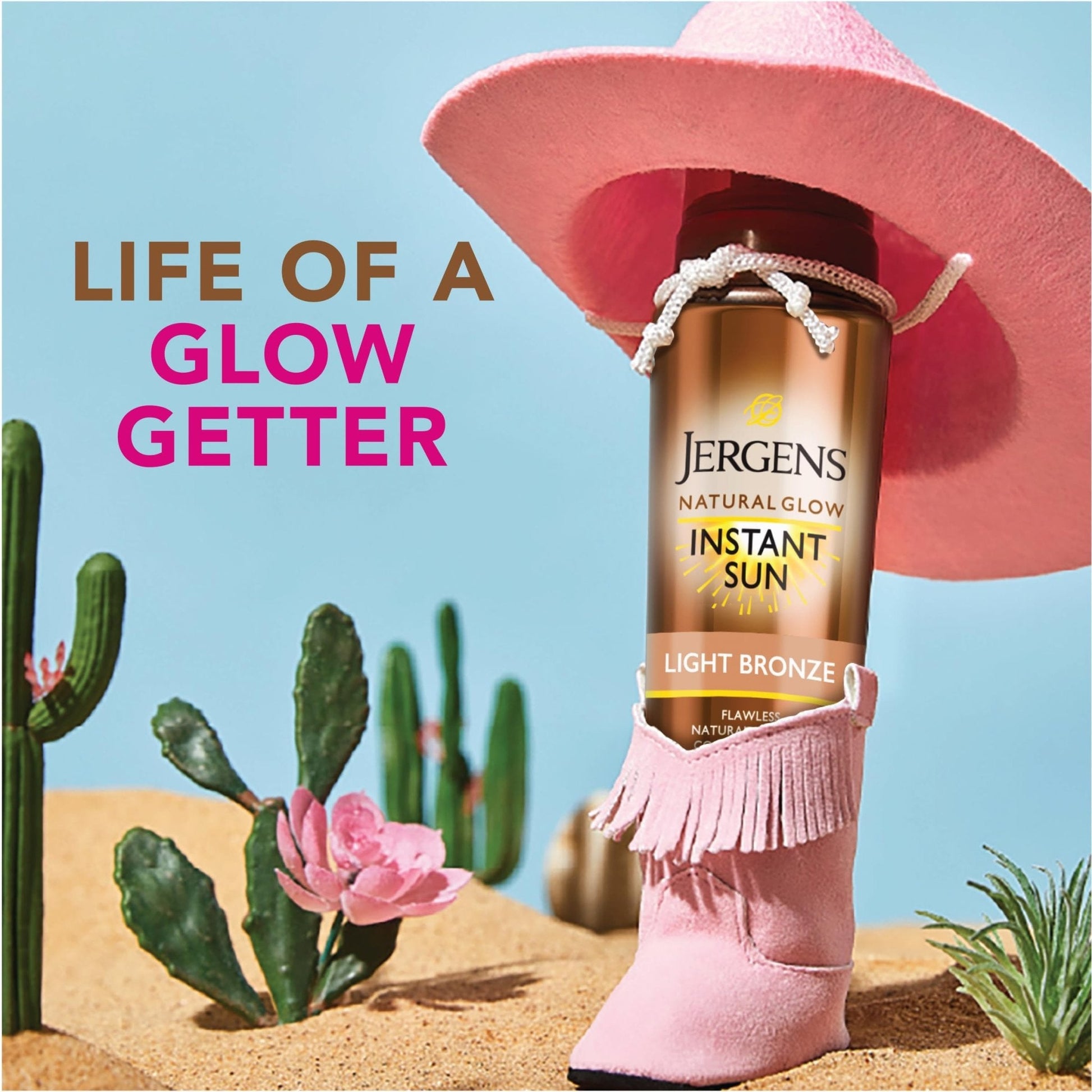Jergens Natural Glow Instant Sun Body Mousse, Self Tanner for Light Bronze Tan, Sunless Tanning Body Bronzer - Maple Wellness Supplements