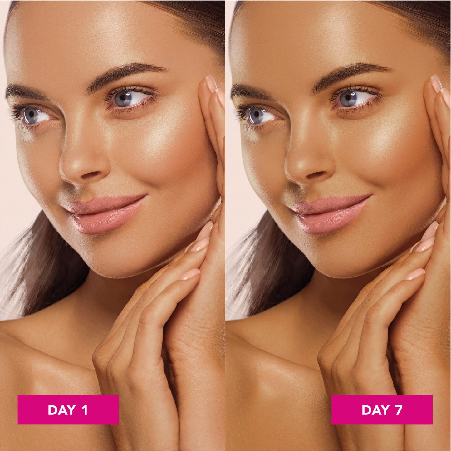Jergens Natural Glow Self Tanner Face Moisturizer with SPF 20 Facial Sunscreen, Medium to Deep Skin Tone, Sunless Tanning, Oil Free - Maple Wellness Supplements