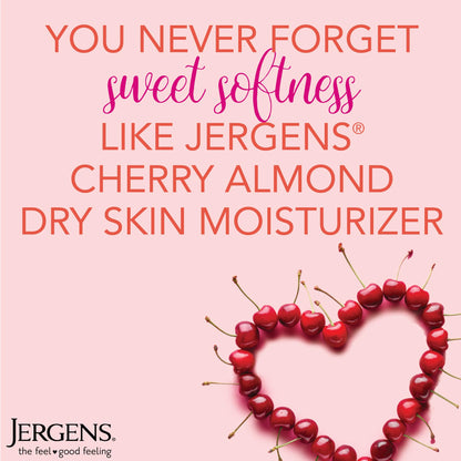 Jergens Original Scent Dry Skin Body Lotion, Hand and Body Moisturizer, Cherry Almond Essence - Maple Wellness Supplements