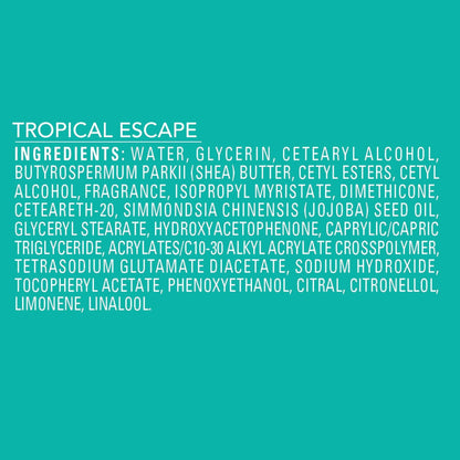 Jergens Shea Fusion Tropical Escape Body Lotion, Moisturizer with Shea Butter & Vitamin E, 14 Fl Oz - Maple Wellness Supplements