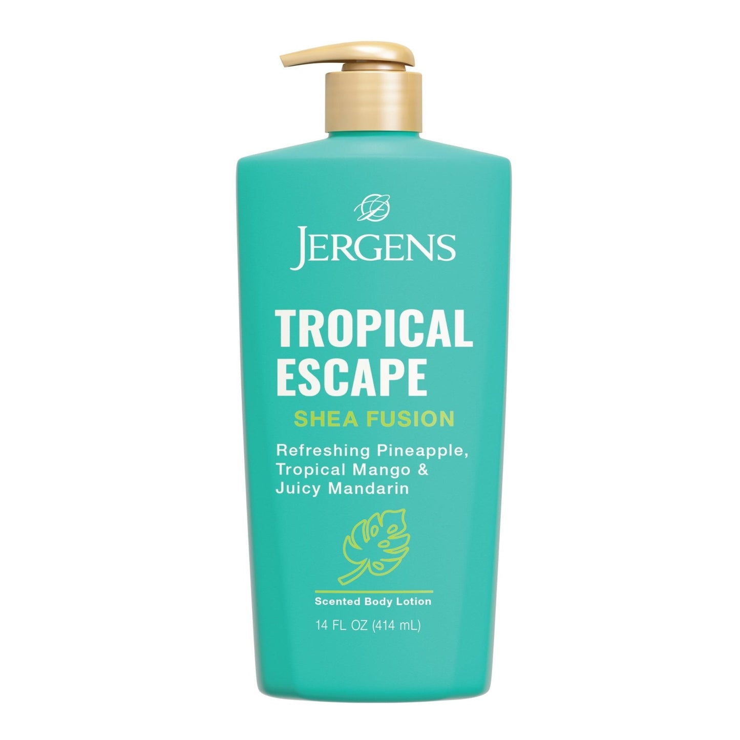 Jergens Shea Fusion Tropical Escape Body Lotion, Moisturizer with Shea Butter & Vitamin E, 14 Fl Oz - Maple Wellness Supplements