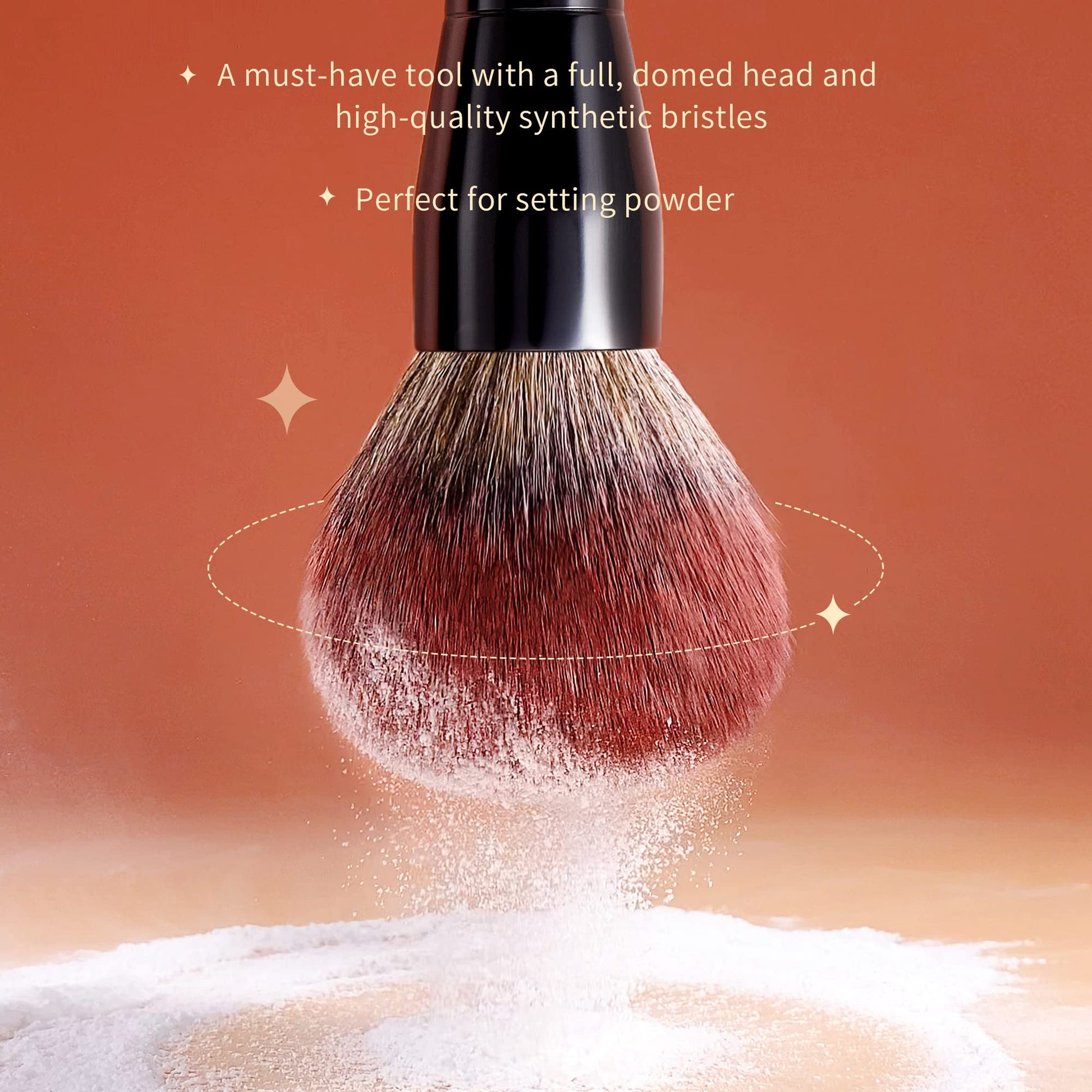 Jessup Powder Makeup Brush, Large Finishing Mineral Powder Brush for Full Face, Body Makeup, Vegan Flawlessly Face Brush for Powder, Blush & Bronzer MUL01 - Maple Wellness Supplements
