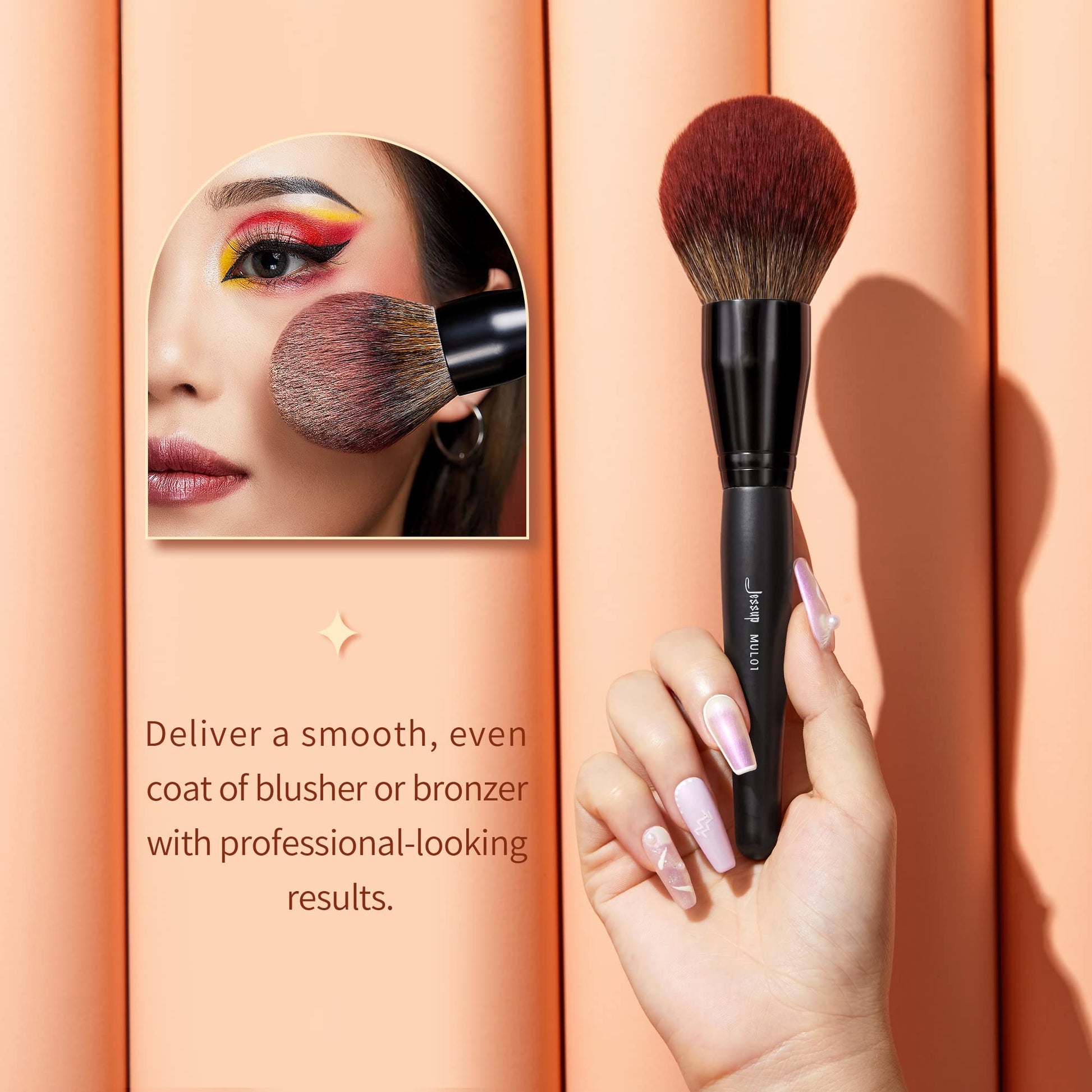 Jessup Powder Makeup Brush, Large Finishing Mineral Powder Brush for Full Face, Body Makeup, Vegan Flawlessly Face Brush for Powder, Blush & Bronzer MUL01 - Maple Wellness Supplements