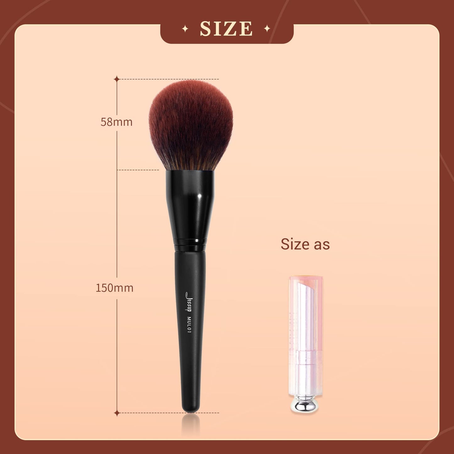 Jessup Powder Makeup Brush, Large Finishing Mineral Powder Brush for Full Face, Body Makeup, Vegan Flawlessly Face Brush for Powder, Blush & Bronzer MUL01 - Maple Wellness Supplements