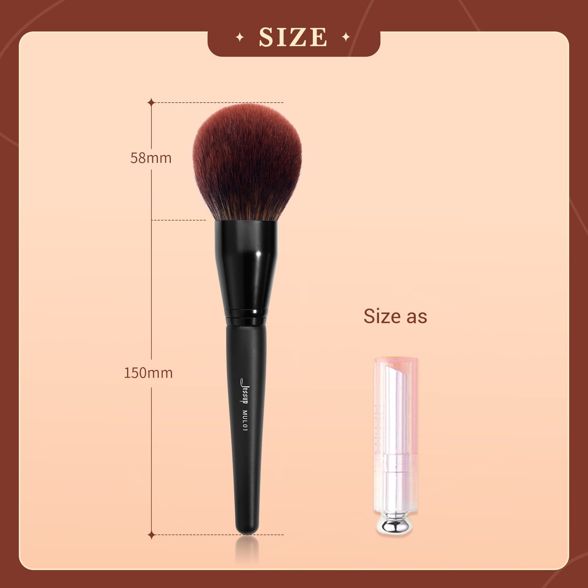 Jessup Powder Makeup Brush, Large Finishing Mineral Powder Brush for Full Face, Body Makeup, Vegan Flawlessly Face Brush for Powder, Blush & Bronzer MUL01 - Maple Wellness Supplements
