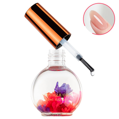 JIASHENG Cuticle Oil, Scented Cuticle Nail Oil Infused with Real Flowers, Hydrates, Moisturizes, Strengthens, Repairs - Maple Wellness Supplements