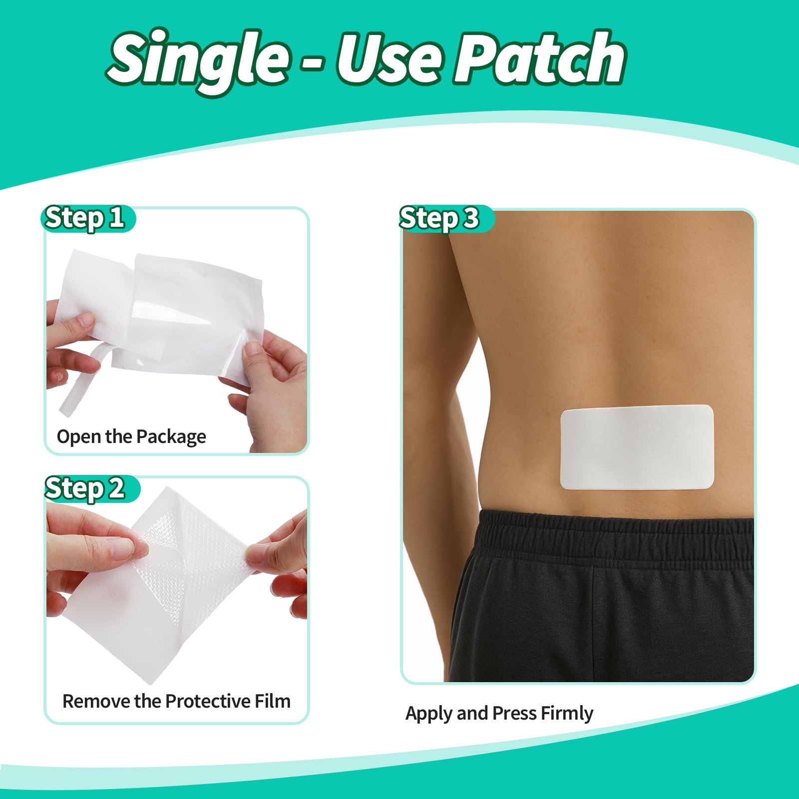 JIATUHAN 4% Lidocaine Pain Relief Patches – Maximum Strength for Back, Neck, Joint & Muscle Pain – Long-Lasting & Flexible – 15 Patches - Maple Wellness Supplements
