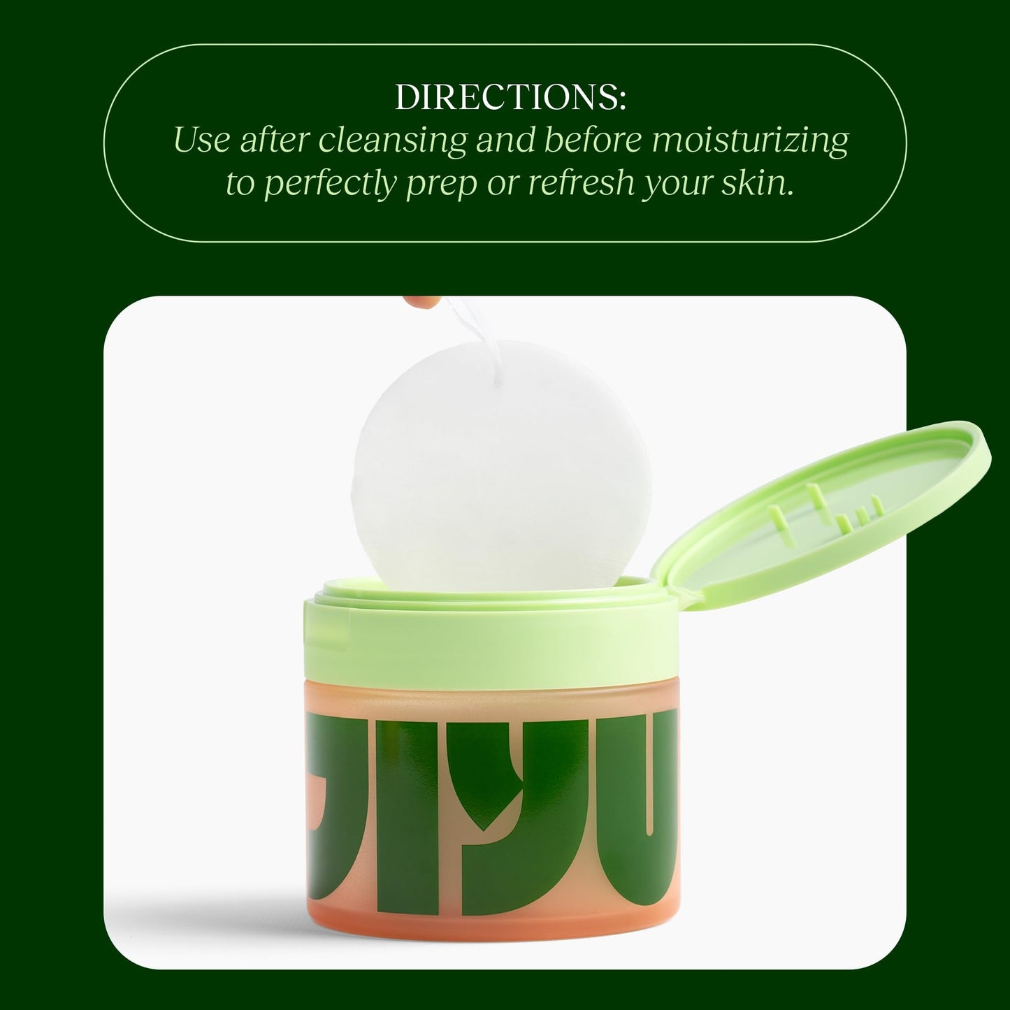 JiYu Toning Polish Pads - Korean Skincare for Dark Spots, Wrinkles & Dull Skin - Hydrating Facial - Maple Wellness Supplements
