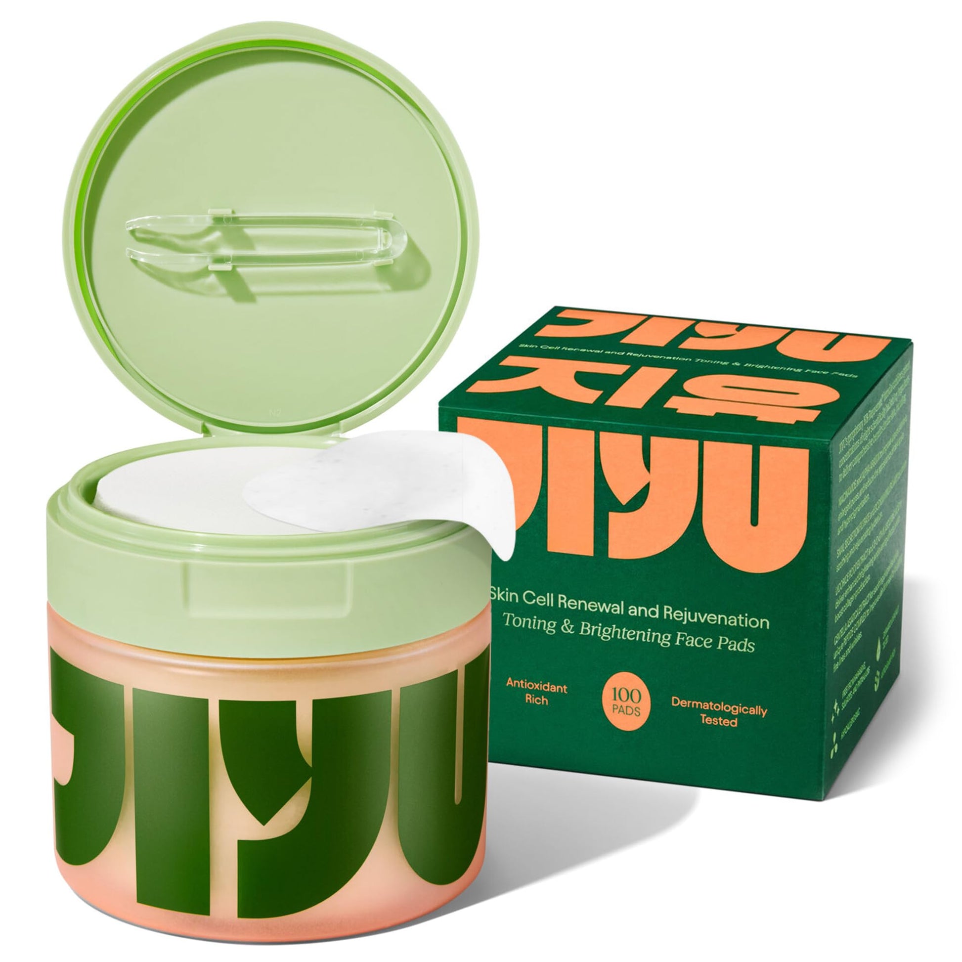 JiYu Toning Polish Pads - Korean Skincare for Dark Spots, Wrinkles & Dull Skin - Hydrating Facial - Maple Wellness Supplements
