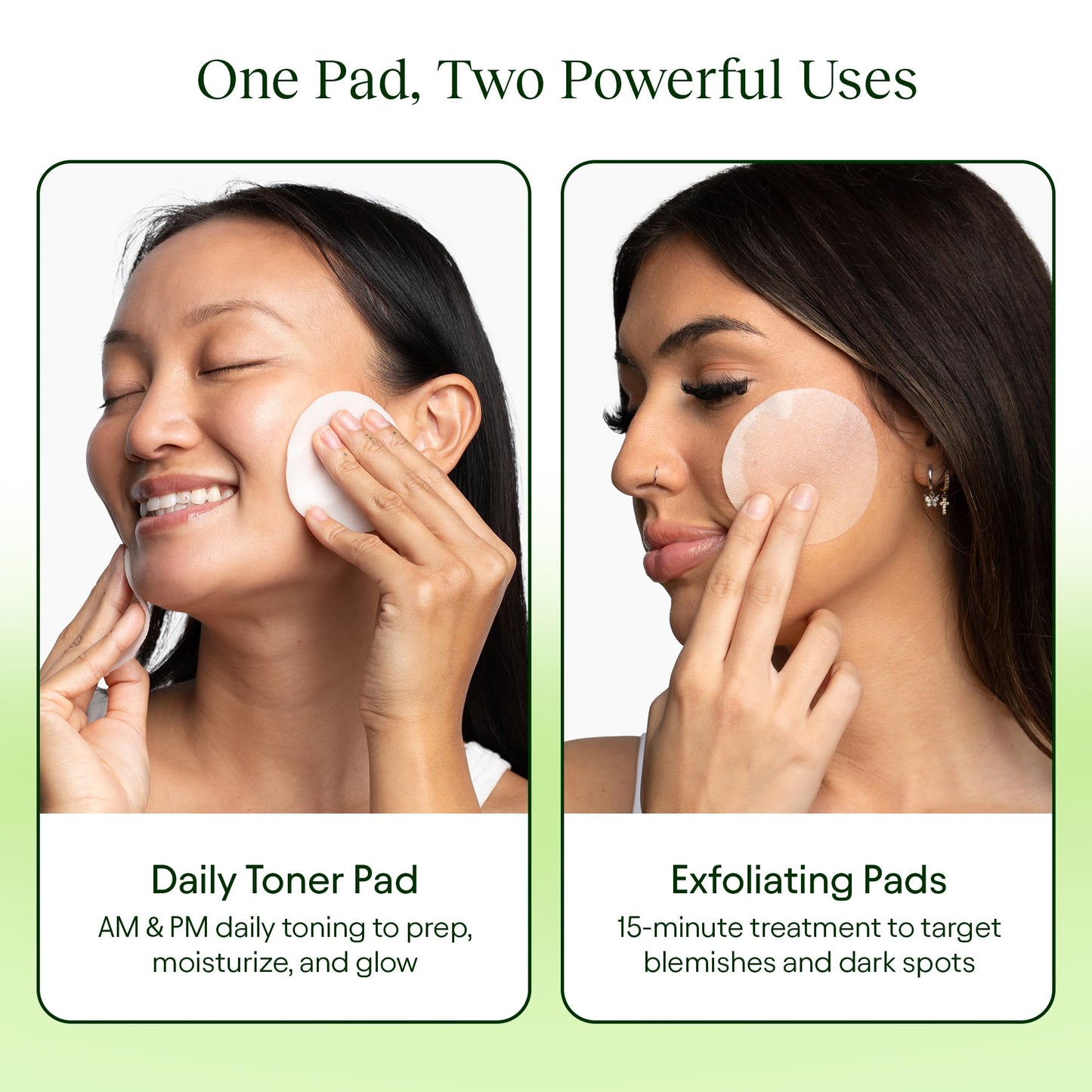 JiYu Toning Polish Pads - Korean Skincare for Dark Spots, Wrinkles & Dull Skin - Hydrating Facial - Maple Wellness Supplements