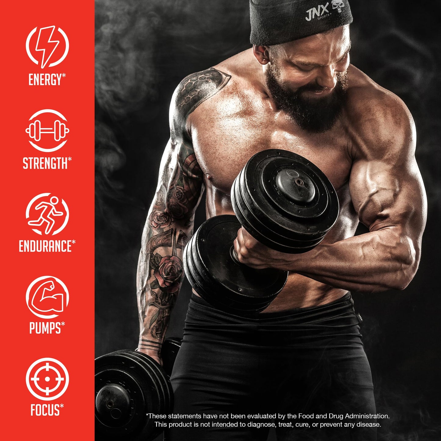 JNX SPORTS The Curse! Pre Workout Powder - Tropical Storm 50 Servings | Preworkout - Maple Wellness Supplements