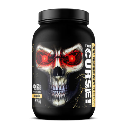JNX SPORTS The Curse! Ultra Premium Whey Protein Powder Vanilla Bean 2lb | 25g Protein - Maple Wellness Supplements