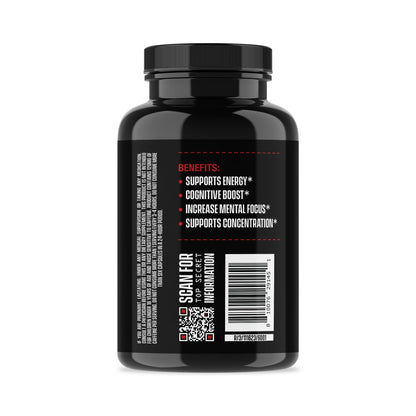 Jocko Fuel Brain Power - Nootropic Dietary Supplements for Memory & Focus wiht L Theanine, L Carnitine- Energy & Focus Supplement (90 Capsules) - Maple Wellness Supplements