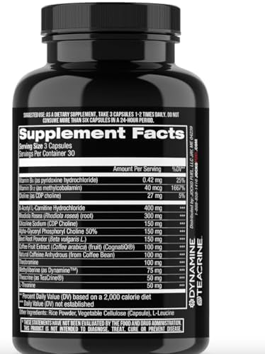 Jocko Fuel Brain Power - Nootropic Dietary Supplements for Memory & Focus wiht L Theanine, L Carnitine- Energy & Focus Supplement (90 Capsules) - Maple Wellness Supplements