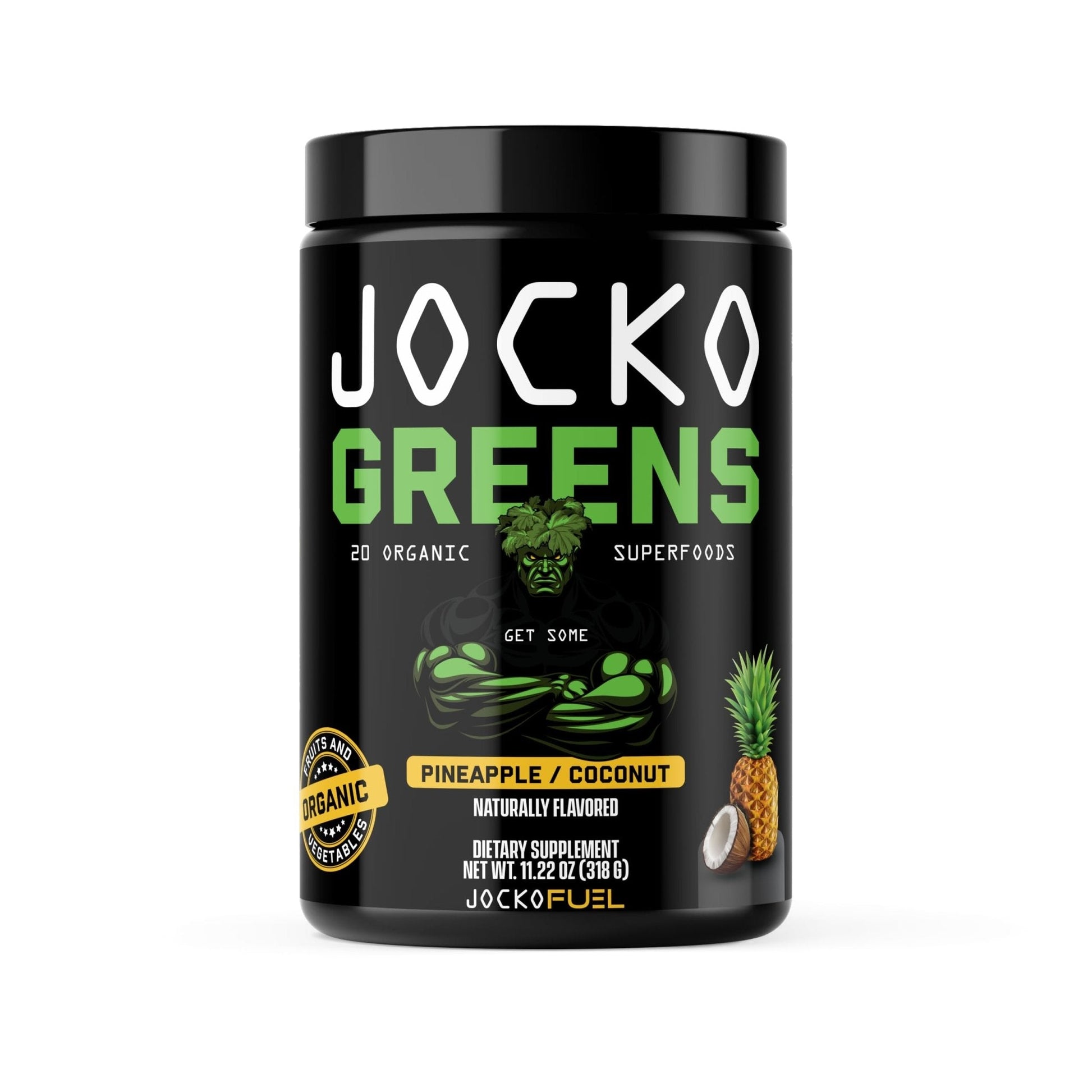 Jocko Fuel Daily Greens Powder - Premium Organic Greens Superfood Powder for Gut Health, Digestion, Bloating, Immune Support with Spirulina, Chlorella, - Maple Wellness Supplements
