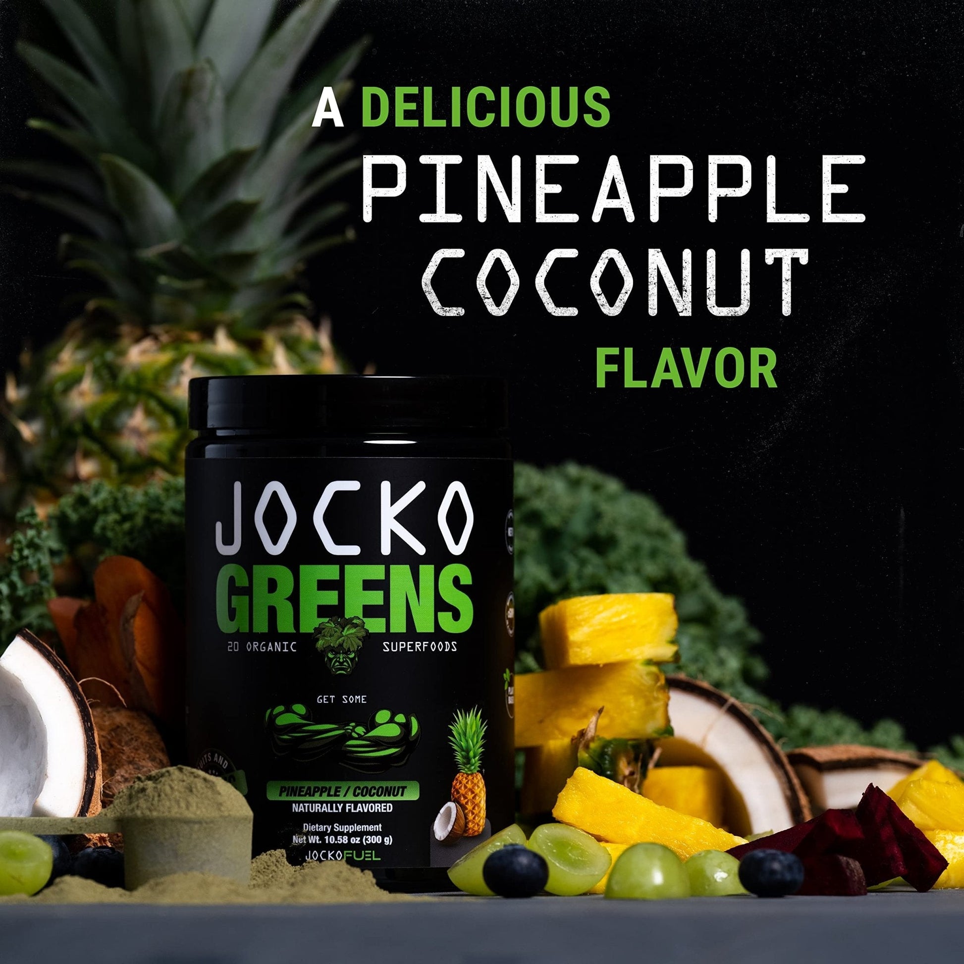 Jocko Fuel Daily Greens Powder - Premium Organic Greens Superfood Powder for Gut Health, Digestion, Bloating, Immune Support with Spirulina, Chlorella, - Maple Wellness Supplements