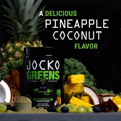 Jocko Fuel Daily Greens Powder - Premium Organic Greens Superfood Powder for Gut Health, Digestion, Bloating, Immune Support with Spirulina, Chlorella, - Maple Wellness Supplements