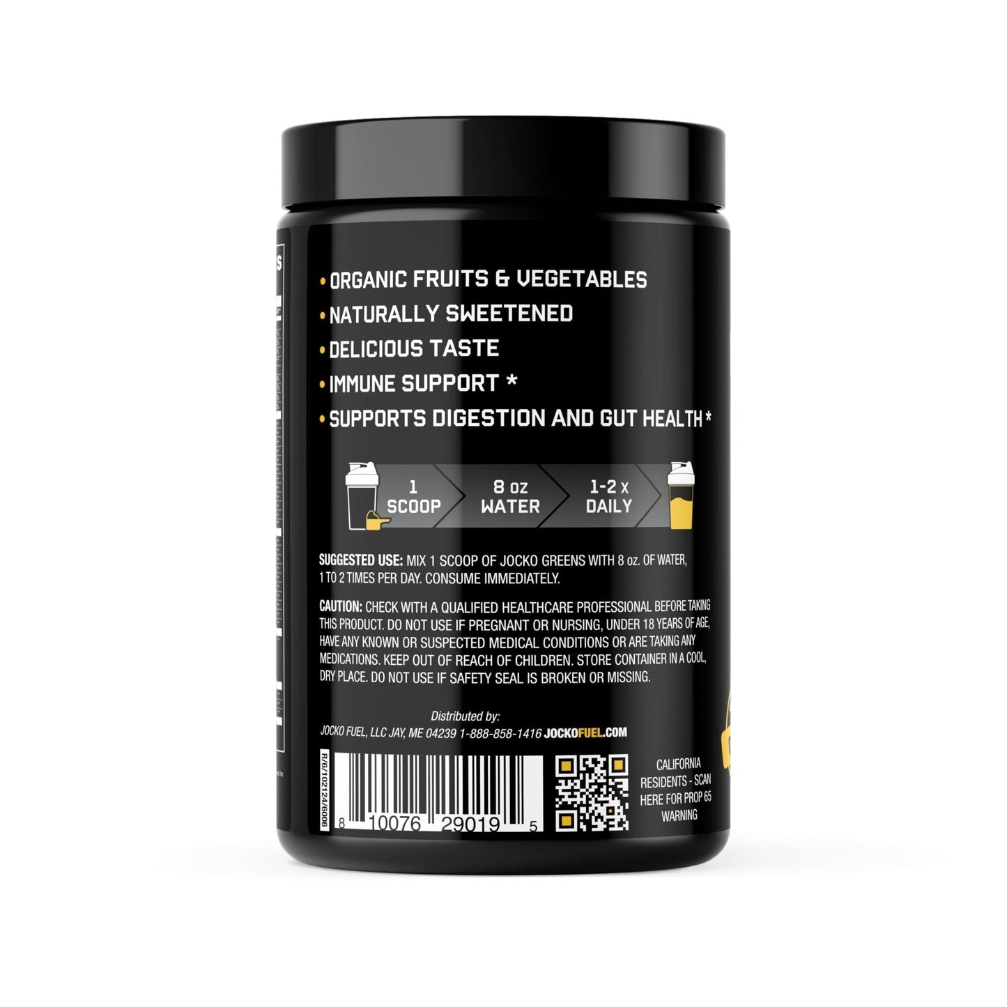 Jocko Fuel Daily Greens Powder - Premium Organic Greens Superfood Powder for Gut Health, Digestion, Bloating, Immune Support with Spirulina, Chlorella, - Maple Wellness Supplements