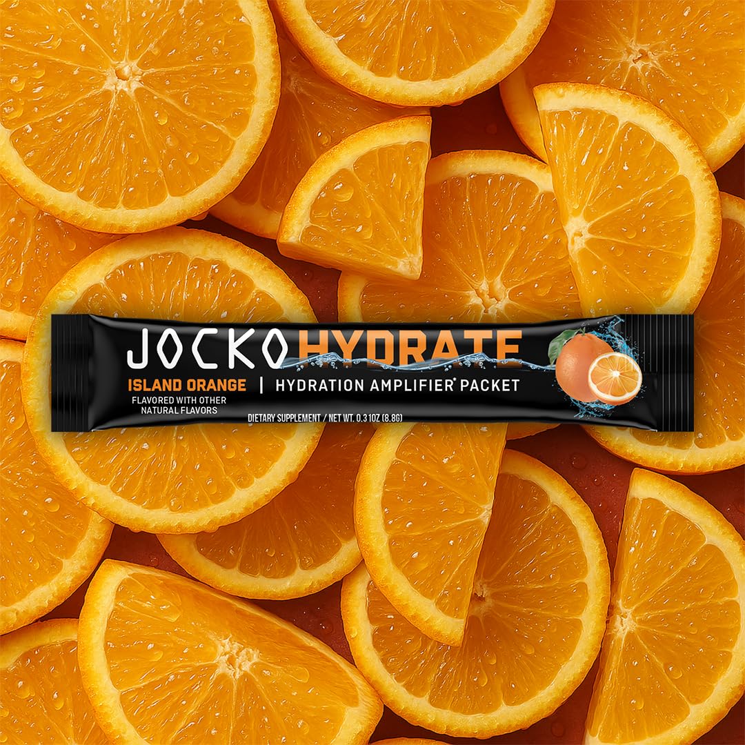 Jocko Fuel Hydrate Electrolytes Powder Packets Low Sugar - Hydration Amplifier Packets for Recovery, Dehydration, & Exercise - with Vitamins B6, B12 & C - Maple Wellness Supplements