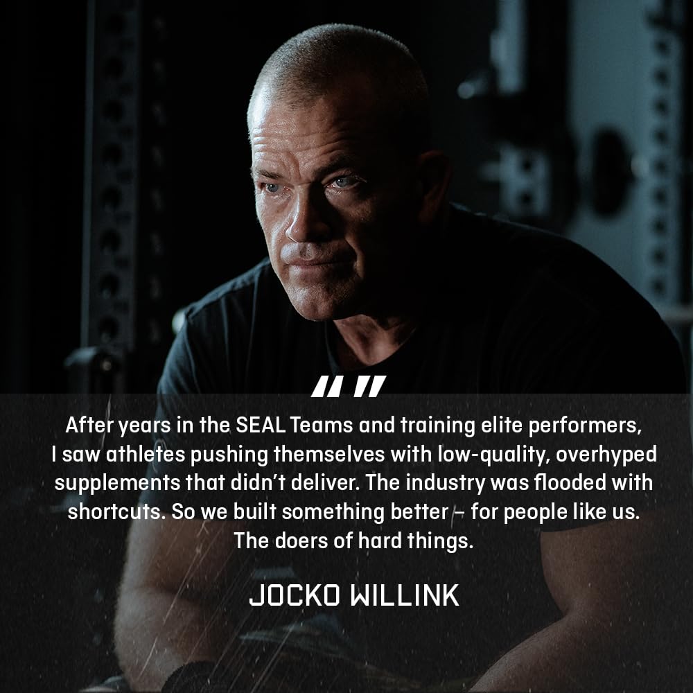 Jocko Fuel Whey Protein Powder, Vanilla Milkshake, 22g Protein, Digestive Enzymes + Probiotic Blend, No Sugar Added, with Essential Amino Acids + Electrolyte Minerals, 28 Servings - Maple Wellness Supplements
