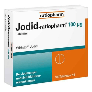 Jodid-ratiopharm 100 µg iodide tablets, 100 pcs - Maple Wellness Supplements