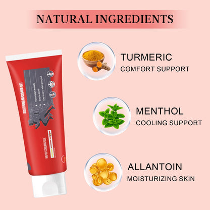 Joint Gel, Soothing Massage Cream, Joint Soothing Comfort Gel for Back, Neck, Keen, Muscle, and Foot, Absorb Quickly, Natural and Non-Greasy, 4.23OZ - Maple Wellness Supplements