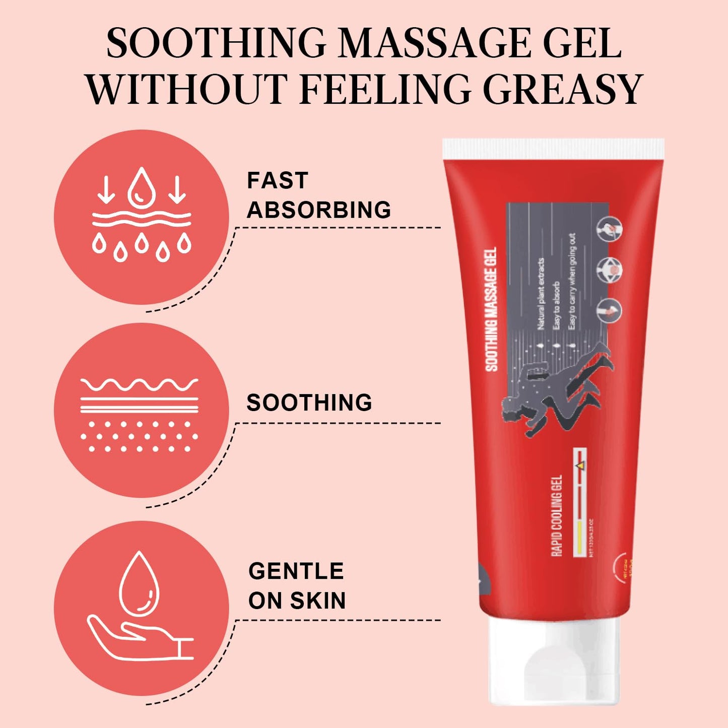 Joint Gel, Soothing Massage Cream, Joint Soothing Comfort Gel for Back, Neck, Keen, Muscle, and Foot, Absorb Quickly, Natural and Non-Greasy, 4.23OZ - Maple Wellness Supplements