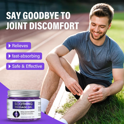 Joint Purple Gel, Fast-Absorbing Soothing Relief Massage Gel with Natural Extracts, Support Muscle, Joint, Shoulder, Knee, Back, Lumbar & Muscle Stiffness - Maple Wellness Supplements